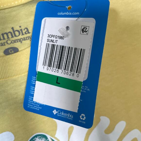 Columbia Men's Free Hugs Shark Graphic T-Shirt - Sunlit  large - Picture 4 of 6